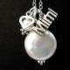 Sterling Silver Mimi Necklace with Coin Pearl