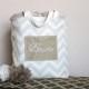 Chevron Tote in Khaki/Tan Cloth Canvas - Bride, Personalized, Mrs., Bridal Shower, Wedding, Purse, Beach, Gift-Favor-Goodie Bag