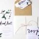 Printable Wedding Invitation Template, Watercolor, Custom Calligraphy, DIY Modern Invitation, Brush Lettering