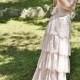 Blush Wedding dress Pink Lace Bohemian Wedding Dress Bridal Wedding Gown - Handmade by SuzannaM Designs
