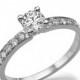 Classic Diamond Ring, 14K White Gold Ring, Diamond Engagement Ring, 0.5 TCW Diamond Ring Band, Unique Engagement Ring