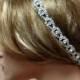 Bridal hair accessory, bridal headband, rhinestone headband, Crystal headband, bridal Sash, wedding hair accessory