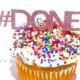 Hashtag # Cupcake Toppers Party Picks Glitter -- Customize Your Birthday party, Anniversary, Bachelorette Party, Sweet 16, Bat Mitzvah