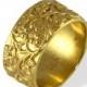 Filigree Wedding Band , Vintage Style Ring , Wide Wedding , Band , Yellow Gold , Women's Wedding Band , Gold Wedding Ring , Antique Rings,
