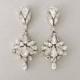 Wedding Earrings - Chandelier Earrings, Bridal Earrings, Vintage Wedding, Crystal Earrings, Swarovski Crystals, Wedding Jewelry - SCARLETTE