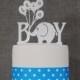 Elephant Cake Topper - It's A Boy Cake Topper by Chicago Factory- (S057)