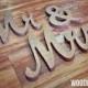 Mr and Mrs Wedding Signs - Mr and Mrs Letters - Mr and Mrs Wedding Table Decoration - Mr and Mrs Sign - Mr and Mrs Wedding Photo Prop -