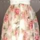 Floral Organza Overlay Skirt for Convertible Dress / Infinity Dress / Wrap Dress / Octopus Dress