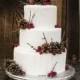 25 Winter Wedding Cakes Decorated With Berries 