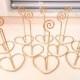 SET OF 10 Gold table number holders