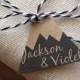 Mountain Wedding Favor Gift Tags. Set of 80 Personalized Tags