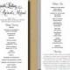 SALE - Printable Wedding Program Template - Whimsical Calligraphy - Tea Length Program