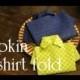 Napkin Folding - T Shirt Fold 