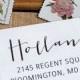 Custom Address Stamp - Calligraphy Stamp - Self Inking  - wedding stamp - housewarming gift - Holland