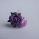 Rose Hair Pin, Flower Hair Pin, Bridal Hair Accessory, Purple Bridal Pin, Bridal Hair Clip.