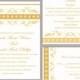 DIY Wedding Invitation Template Set Editable Word File Instant Download Printable Invitation Floral Wedding Invitation Gold Invitations