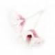 Wedding Earrings Sakura Earrings Nunofelt Earrings White Silk earrings felt nuno flower nunofelt silk folk boho wool fairy