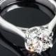 18k White Gold Vatche 119 "Royal Crown" Solitaire Engagement Ring