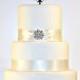 Snowflake Winter Wedding Cake Topper Monogram with YOUR LAST INITIAL in any letter A B C D E F G H I J K L M N O P Q R S T U V W X Y Z