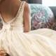 Backless Tea Length Wedding Dress, TWINKLE, White, Ivory, Colors