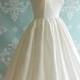 Open Back Tea Length Wedding Dress, PROMENADE, White, Ivory, 290 Colors