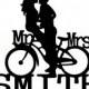 Wedding Cake Topper Mr and Mrs Customized Bicycle with your Last Name