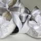 Silver Toddler shoes - Baby Flower Girl Shoe also Gold, Ivory, White - Christening Baby Shoe - Girls Ballet Slipper - Baby Souls Baby Shoes