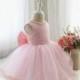 Fancy Baby Pink Sleeveless Infant Thanksgiving Dress, Baby Christmas Dress, Toddler Birthday Dress for Girls, PD098-2