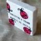 Love Bug Ladybug Save the Date Magnets - Personalized Ladybug Wedding Favors - Set of 25