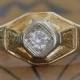 Art Deco Engagement Ring - 1920s Diamond Engagement Ring - Vintage Wedding Ring - Unique Engagement Ring - Deco Diamond Ring-Right Hand Ring