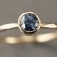 Montana Sapphire Gold Engagement Ring - .67 Carat Natural Yogo Sapphire Ring