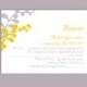 DIY Wedding RSVP Template Editable Text Word File Download Printable RSVP Cards Leaf Rsvp Gold Rsvp Card Template Silver Rsvp Card