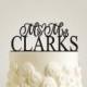 Mr and Mrs Cake Topper - Personalized with Your Surname, Cake Decor, Custom Cake Topper