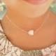 Freshwater pearl heart flower girl or Junior bridesmaid necklace, flower girl gift, childs necklace, heart necklace for flower girl