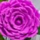 Giant Crepe Paper Rose ready to ship, Purple Rose Diameter 13 inches, Large Paper Flower, Purple Wedding Bouquet, Bright Purple Large Rose