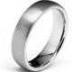 Wedding Ring Man Woman 6MM Width Tungsten Wedding Band Couple Simple Unique Engagement Ring Classic Dome Brushed Finish