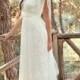 Vintage Wedding Dress Lace and Tulle Long Bridal Gown - Handmade by SuzannaM Designs