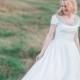 Wedding Dress with Short Sleeves and Hidden Pockets - The Valentina Dress