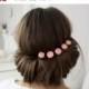 SALE ! Pink Ranunculus Hair Pins Wedding Hair Pins Flower Pins Floral Hair Pins Pink Rannuculus Hair Pins