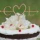 Rustic Initials Arrow Cake Topper - Decoration - Beach wedding - Bridal Shower - Bride and Groom - Rustic Country Chic Wedding
