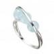 Aquamarine Engagement Ring - Promise ring March birthstone - Blue stone ring 14k white gold - Wedding jewelry - CAROLINA by Majade