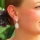 Pear Drop Earrings - Crystal Bridal Earrings - Bridal Earrings - Vintage Bridal Earrings - Rhinestone Bridal - Swarovski - Drop Earrings
