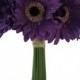 Purple Daisy Bouquet - Bridal Wedding Bouquet