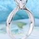 1.25 Carat Brilliant Cut Lab Made Diamond Wedding Engagement Ring Fine Handcraft 925 Sterling Silver