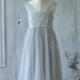 2015 Junior Bridesmaid dress, Mesh Grey Flower Girl dress Lace, Gray Maxi dress, Rosette dress, Formal dress (ZK017)