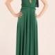Green Infinity dress, Green Long Infinity dress, Long green dress, Infinity dress, Bridesmaid Dress, Forest green maxi dress, ready to ship