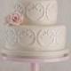 Filigree Rose Wedding Cake