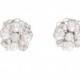 Pearl  Stud Earrings, Bridal Crystal Pearl Earrings, Freshwater Pearl Earrings, White Opal Swarovski Crystal Earrings , Bridal Jewelry
