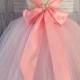 Light Pink Flower Girl Dress - pinkFlower girl dress, light pink dress, girls dress, toddler dress, aurora dress, princess dress