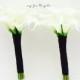 Wedding Flower Package Real Touch Calla Lily Bridesmaids Bouquets Choose Your Wedding Colors